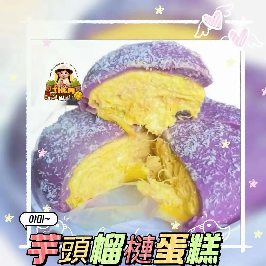 芋頭榴槤蛋糕 BÁNH CREP SẦU RIÊNG Khuai Môn chuẩn 9 sạch