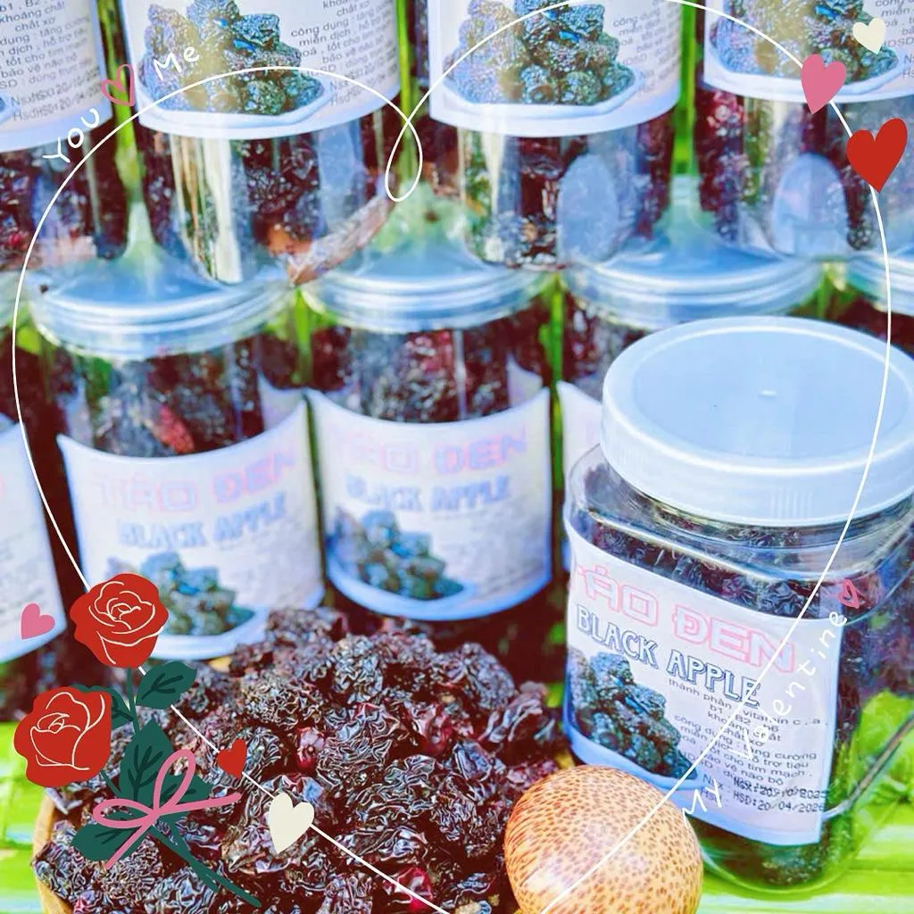 🎯 TÁO TÀU SẤY DẺO – NGỌT TỰ NHIÊN 🍎-黑棗