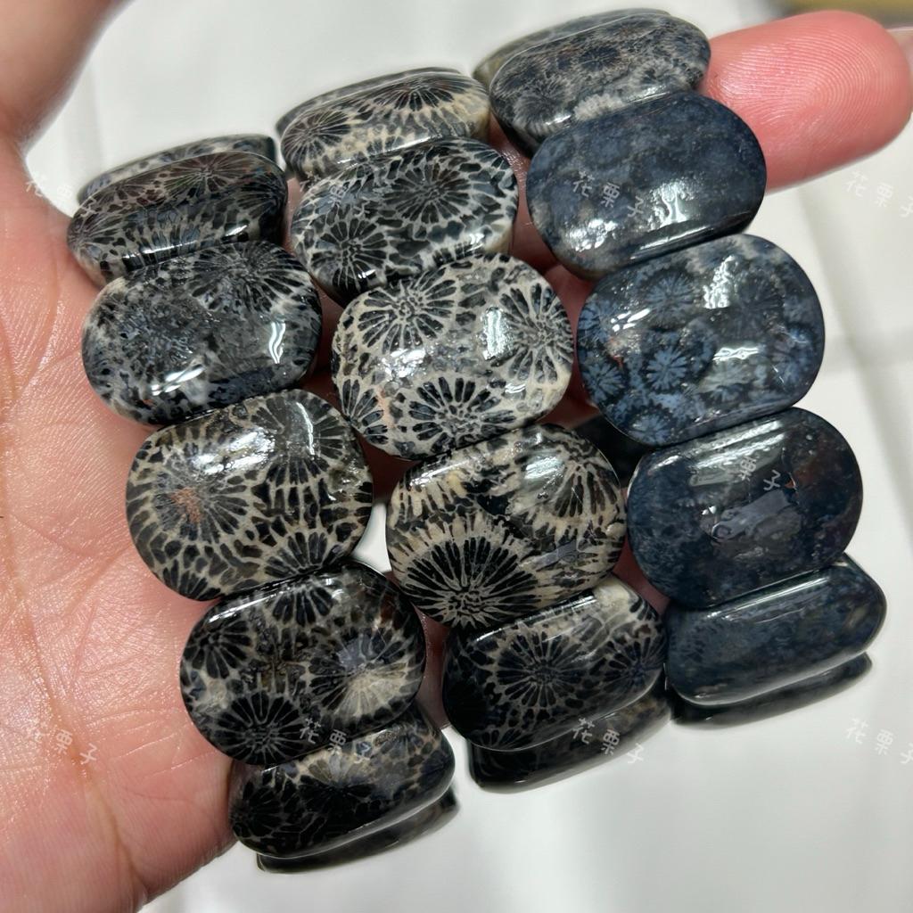 《花栗子精品寵珠寶殿》珊瑚玉手排 通孔 配件 萌寵🌷［直播美貨每週一、二、四、五、日］