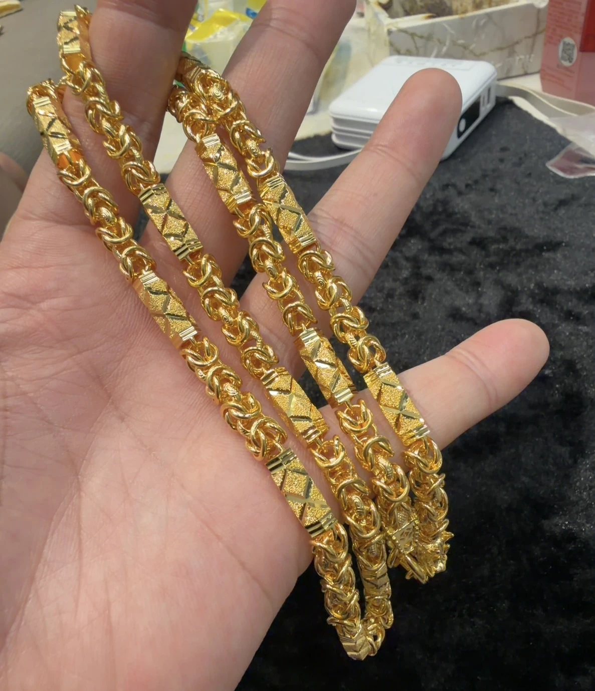 金包銀1兩半六角鑽龍