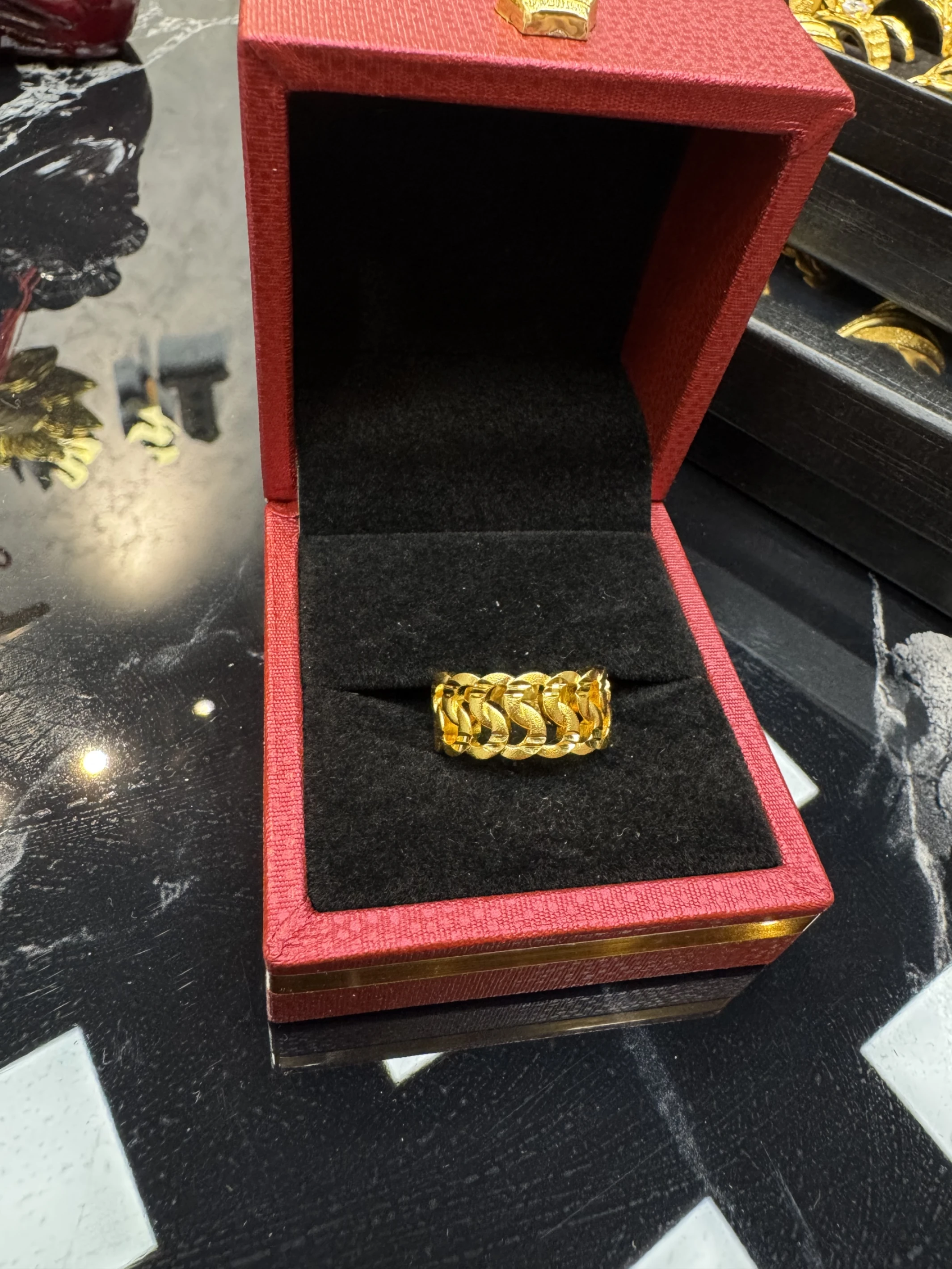 金包銀2錢古巴男戒