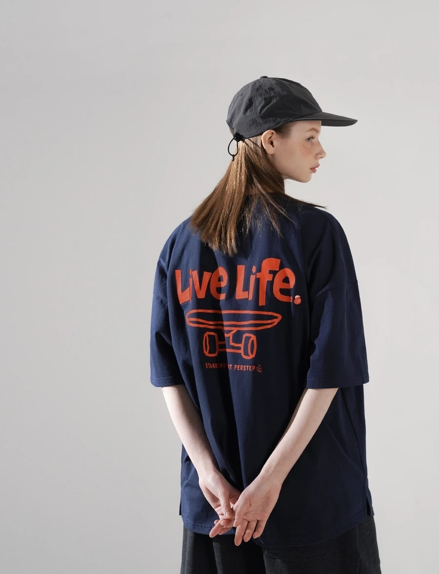 <預購> 韓國PERSTEP Live Life純棉短T