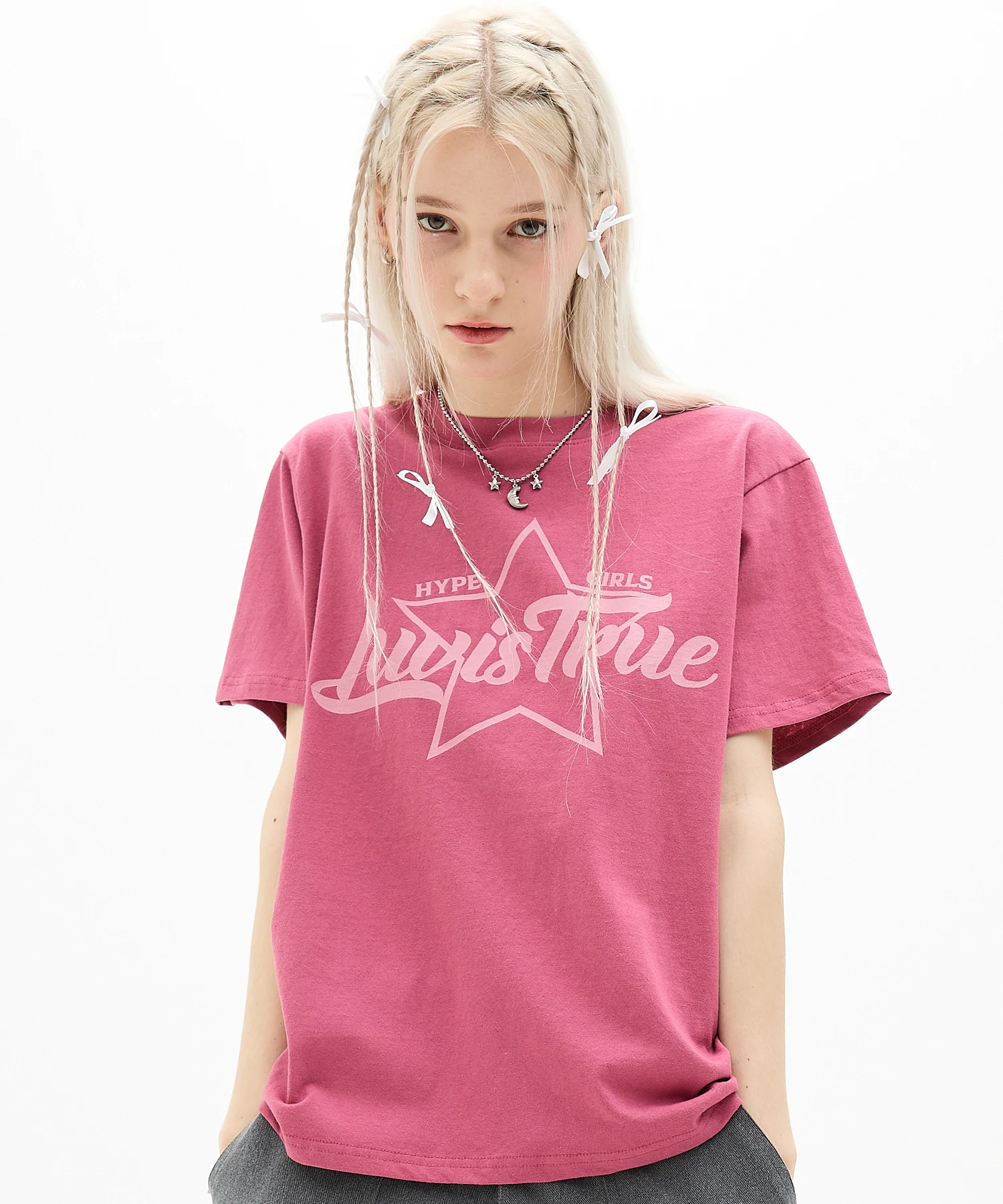 <預購> 官網限定優惠 韓國LUV IS TRUE DN STAR LOGO ⭐️ 星星純棉短T #Luvistrue