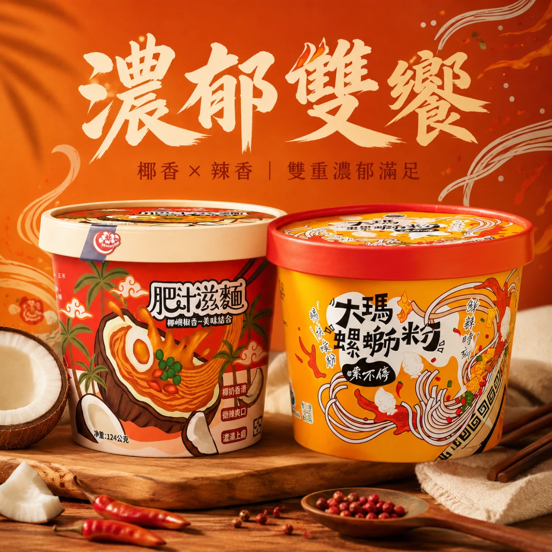 濃郁雙饗｜肥汁滋麵6碗+螺螄粉6碗