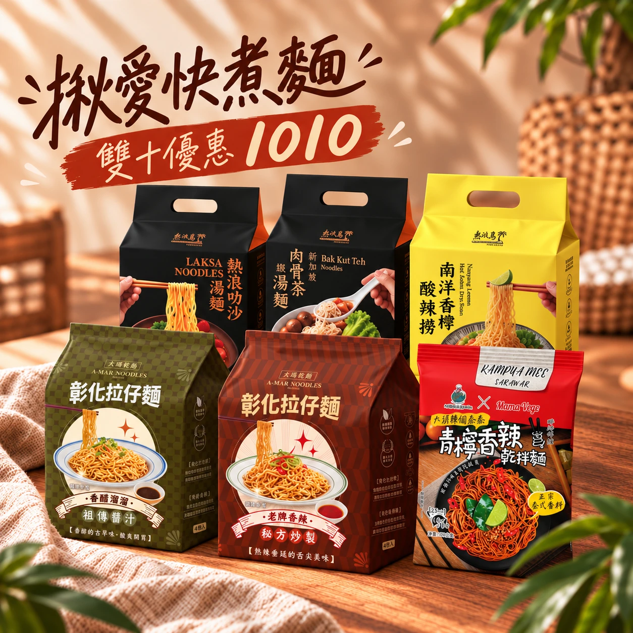雙十限定 | 揪愛快煮麵組1010