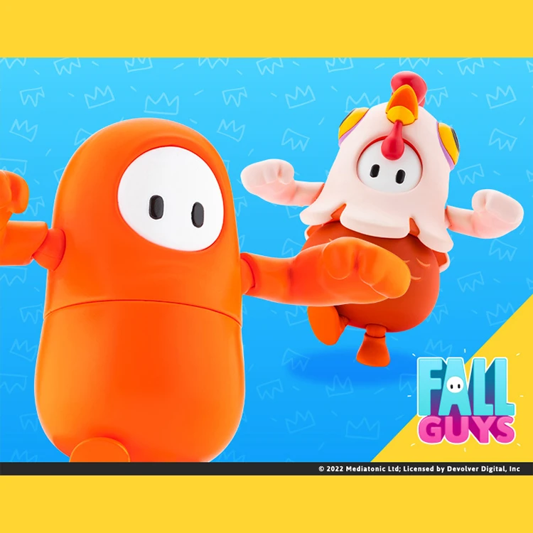 糖豆人Fall Guys pack 01 大明星 X 小雞服裝 可動人偶