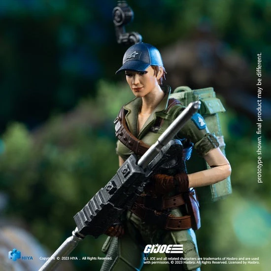HIYA 迷你精緻系列 1/18 壽G.I. JOE 除暴突擊隊 傑夫人 可動公仔