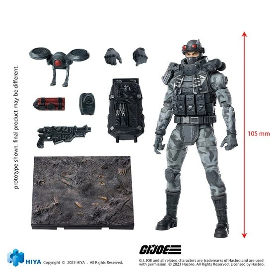 HIYA 迷你精緻系列 1/18 G.I. Joe 除暴突擊隊 螢火蟲 可動公仔