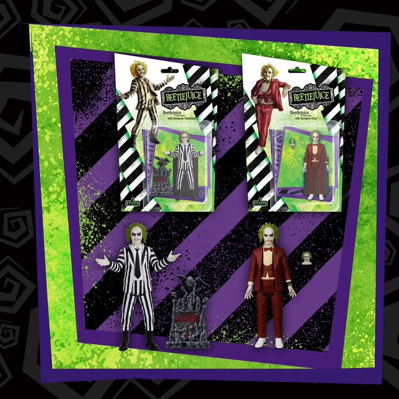MEZCO 5 Points 陰間大法師(條紋套裝18033、紅色禮服18034) 2入組