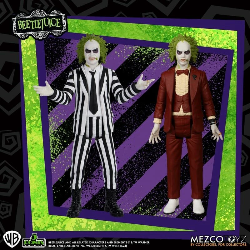 MEZCO 5 Points 陰間大法師(條紋套裝18033、紅色禮服18034) 2入組
