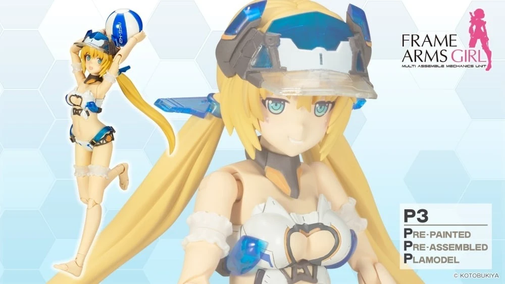 Frame Arms Girl 機甲少女  P3白魔鷲 夏季版 可動人形(FG177)