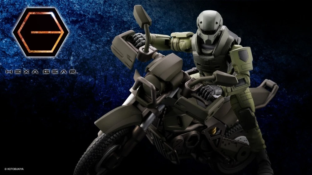 1/24 Hexa Gear六角機牙 潛視摩托車 森林色 組裝模型(HG051R)