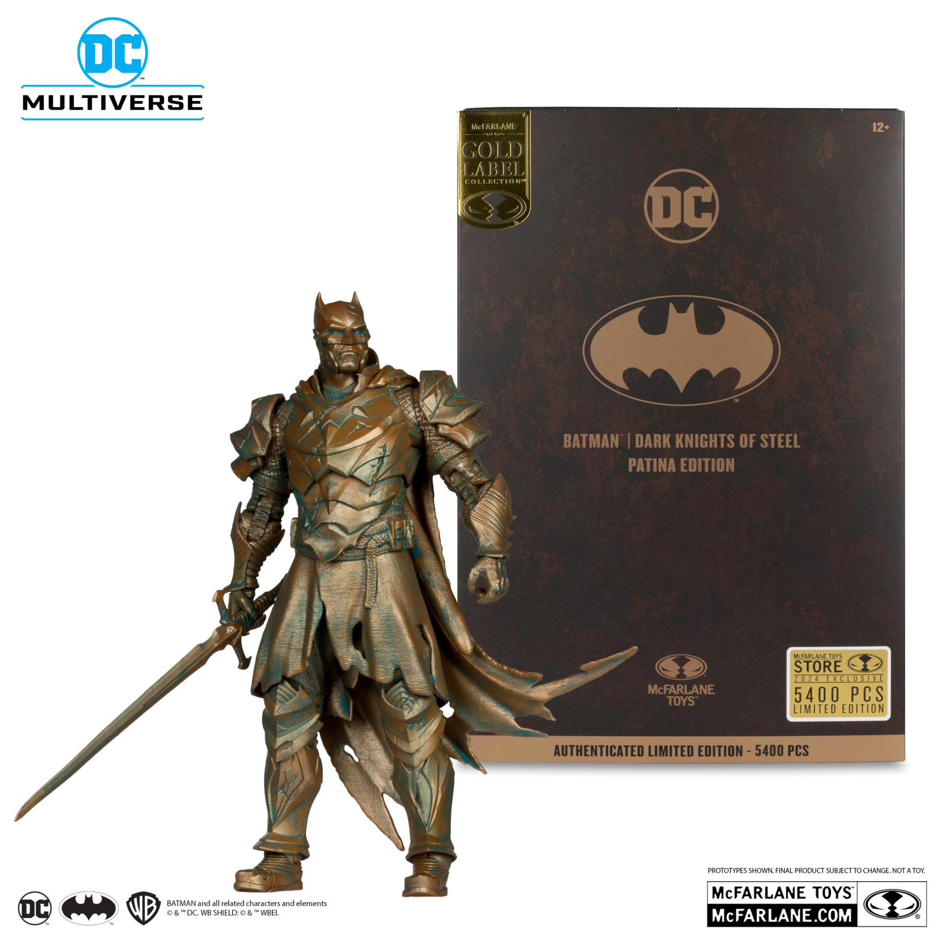 麥法蘭 DC 7吋 蝙蝠俠 黑暗金屬 (PATINA) 金標