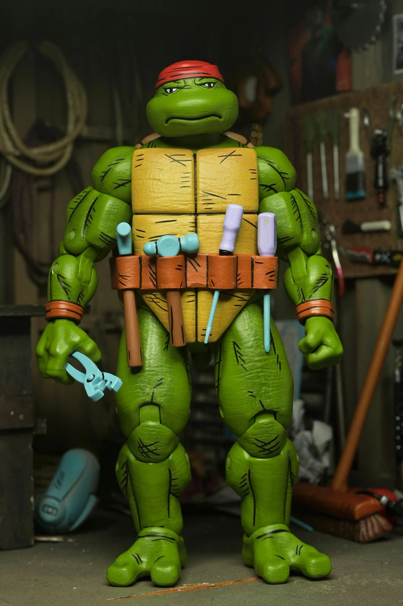 NECA 忍者龜(Mirage Comics) 7吋 雜務工 多納太羅 可動人偶