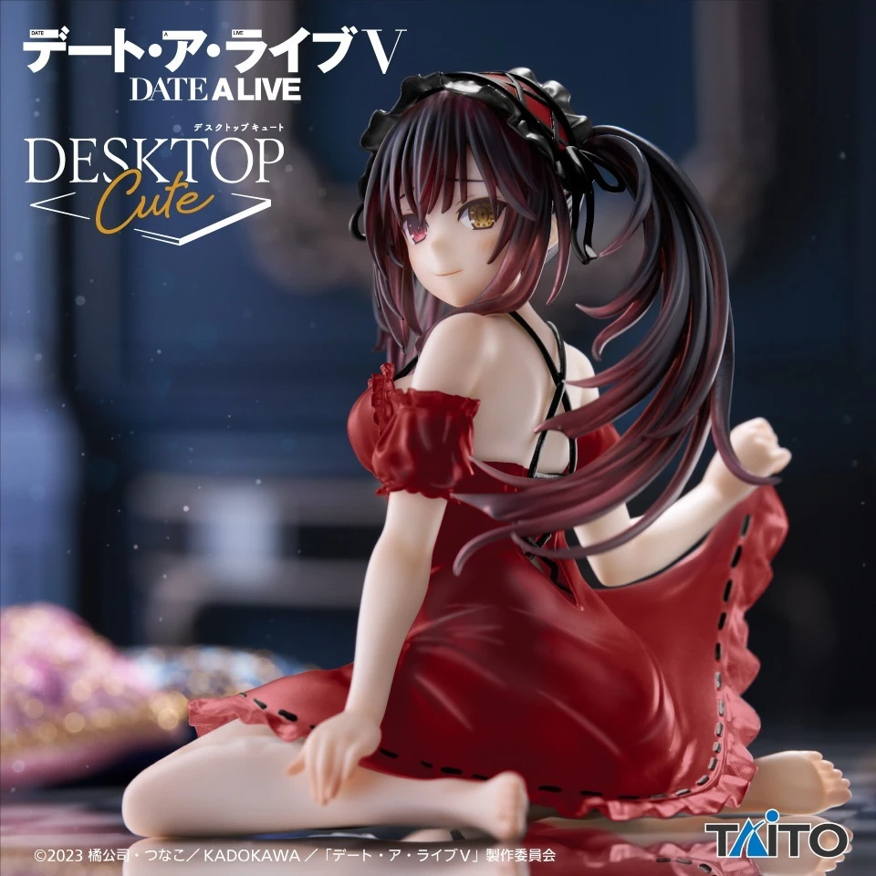 TAITO 景品 桌面可愛系列 約會大作戰V 時崎狂三 睡衣版 紅色 更新版