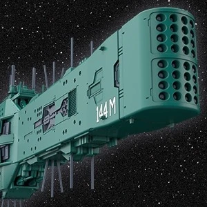 1/3000 銀河英雄傳說 自由惑星同盟軍 第13戰艦 休伯利安 組裝模型(KP771)