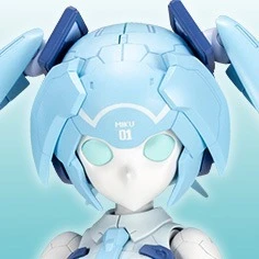 Frame Arms 骨裝機兵藝術家系列雪初音組裝模型