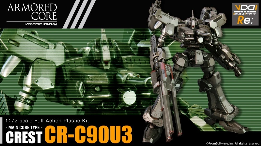 26年9月 1/72 機戰傭兵 CREST CR-C90U3 組裝模型