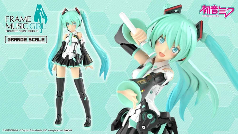 26年9月 GRANDE SCALE 大型比例 機音少女 初音 組裝模型(FG199)
