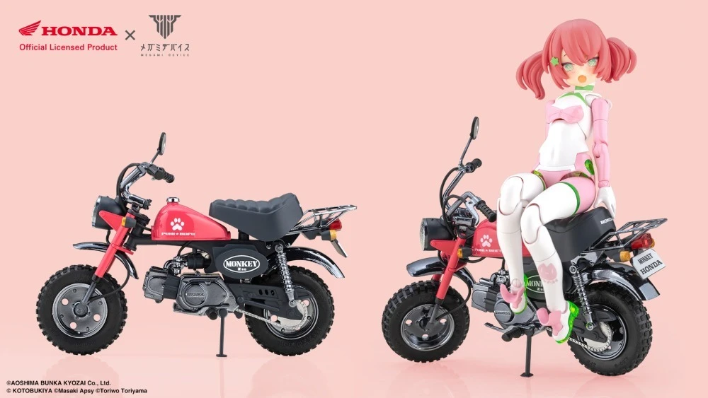 26年12月 Megami Device 女神裝置 PUNI☆MOFU 貓貓 with 本田猴 Z50J-1 組裝模型