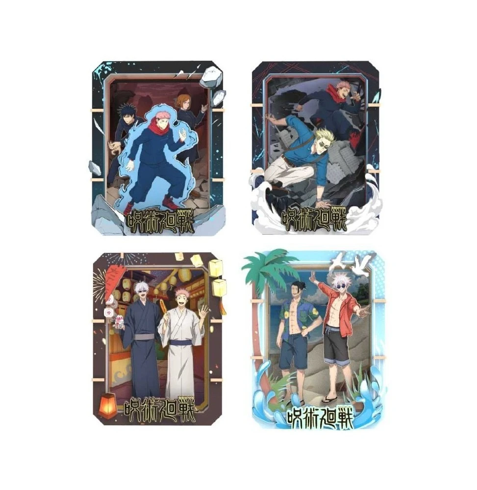 PUREMIND 咒術迴戰 木拼壓克力場景組盲盒(4款4入) 2757VA-BOX