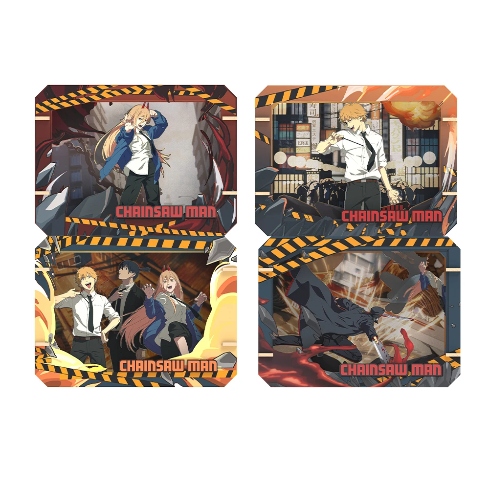 PUREMIND 鏈鋸人 木拼場景組 4款4入(2814VA-BOX)