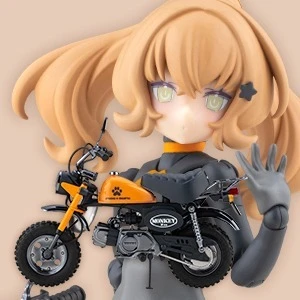 27年1月 Megami Device 女神裝置 PUNI☆MOFU 賽車兔兔 with 本田猴 Z50J-1 組裝模型