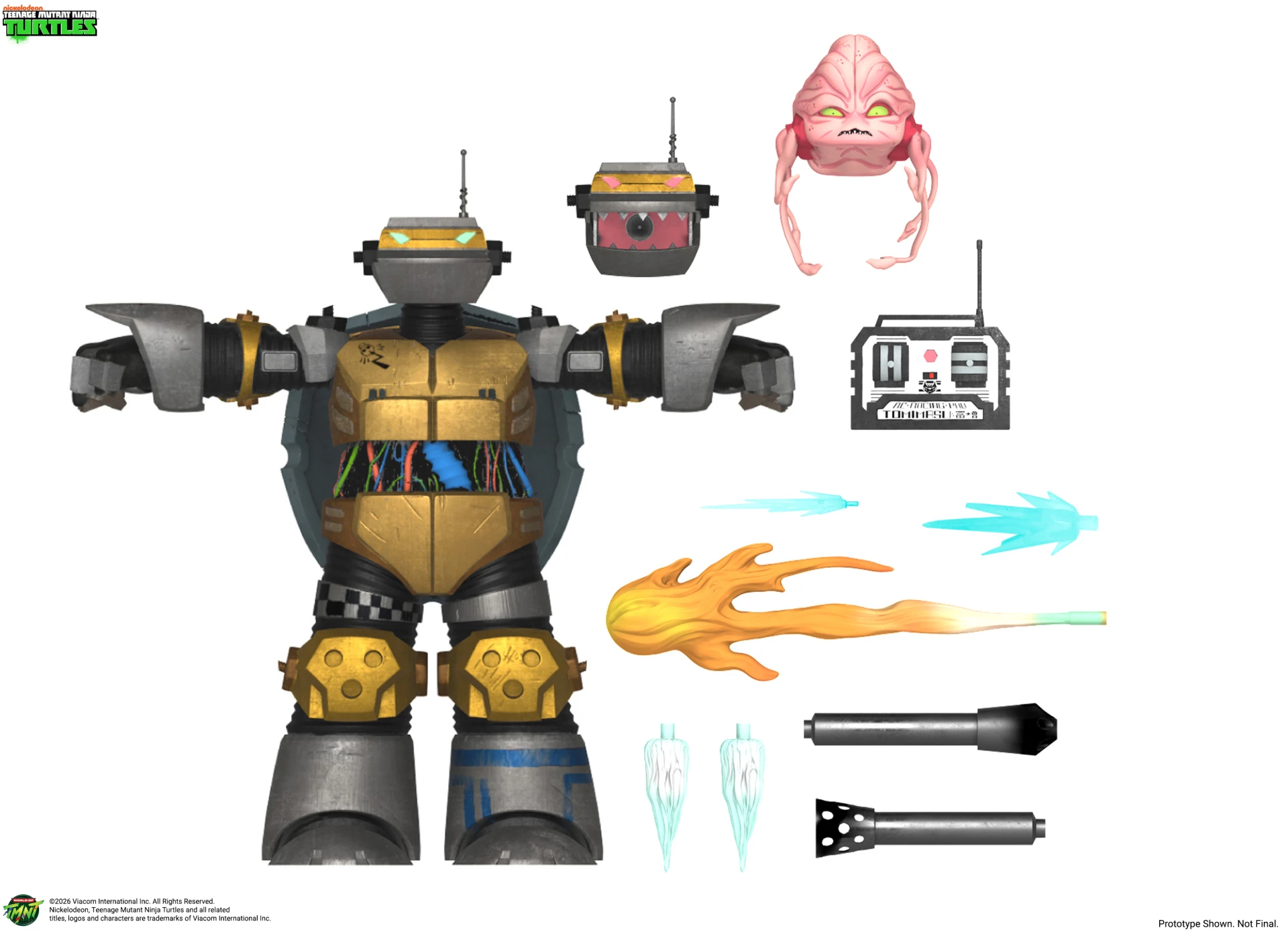 26年Q4 NECA 7吋 可動人偶 2012終極合金頭 忍者龜