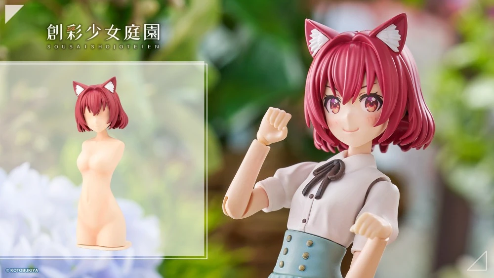 26年12月 1/10 創彩少女庭園 造型假髮 動物耳朵 鮑伯頭 貓 組裝模型