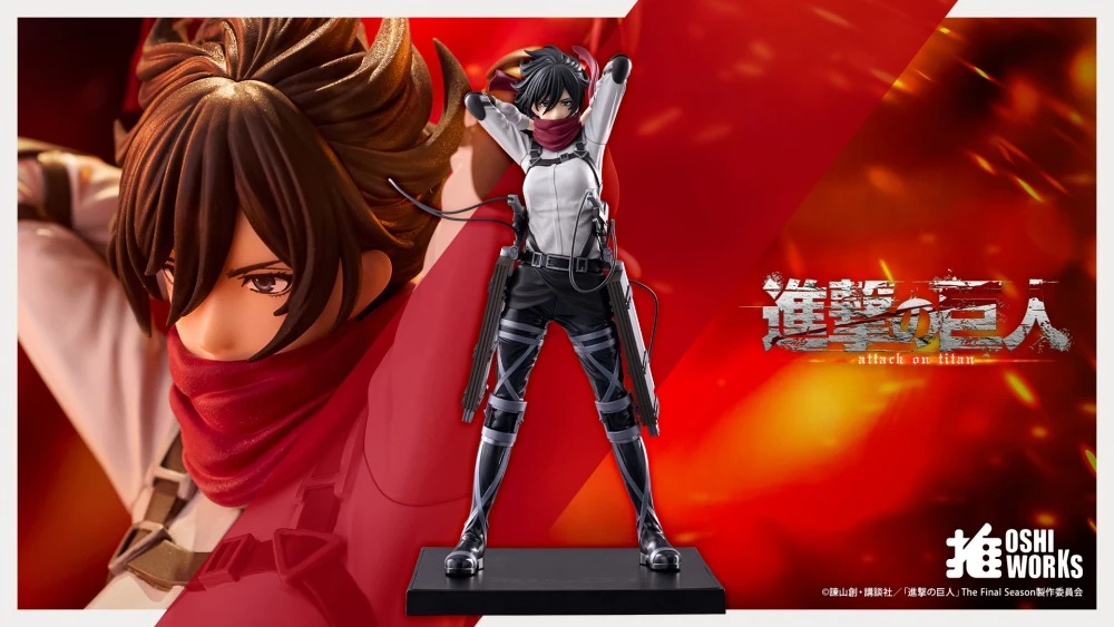 27年2月 心推工坊 進擊的巨人 米卡莎 阿卡曼 The Final Season ver. 完成品