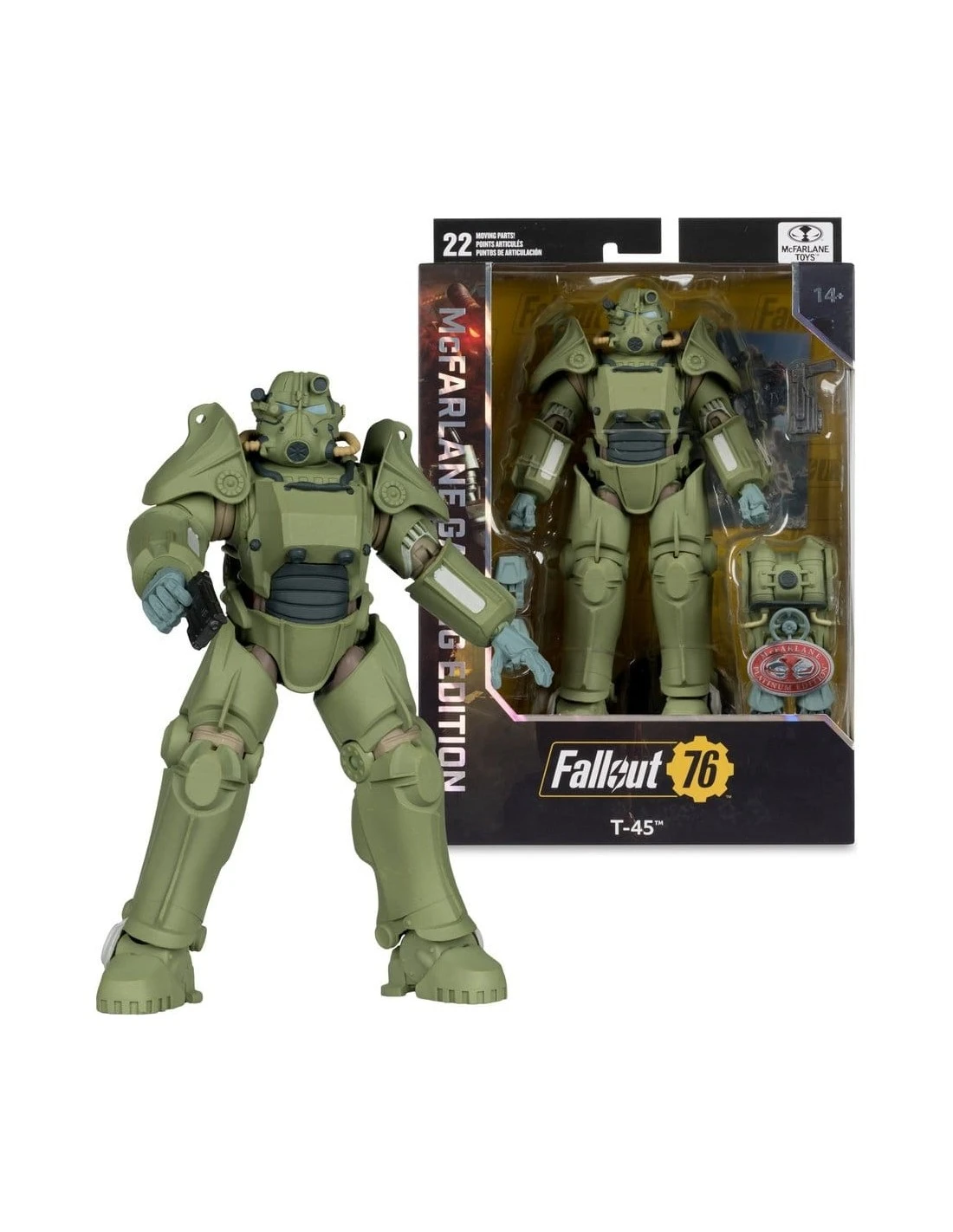 7吋 遊戲 異塵餘生76  T-45 MILITARY ARMOR