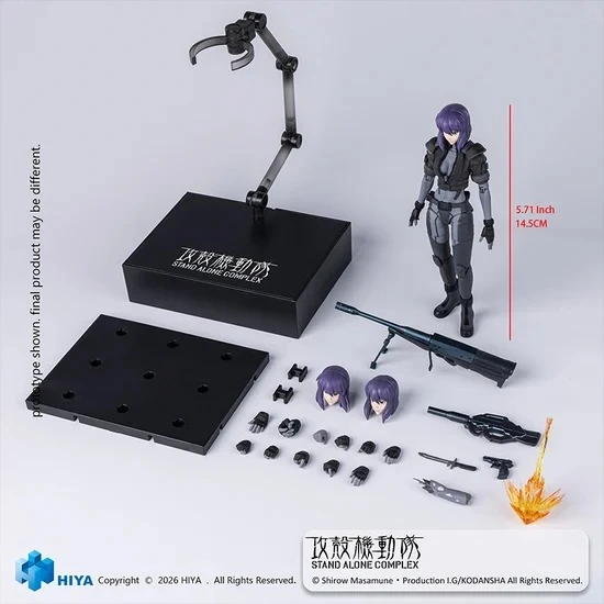 27年6月 1/12 可動 ESG0203 E.S.S. 攻殼機動隊 草薙素子 戰鬥服ver.