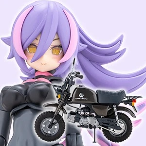 27年6月 Megami Device 女神裝置 PUNI☆MOFU 賽車狼 with 本田 Z50J Gorilla 組裝模型