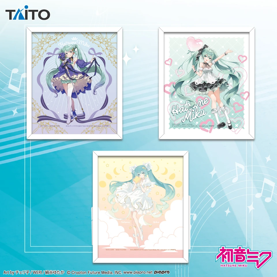 TAITO 景品 初音未來 透明展示板 Birthday 2024＆2025＆2026 ver. 3款 隨機出貨
