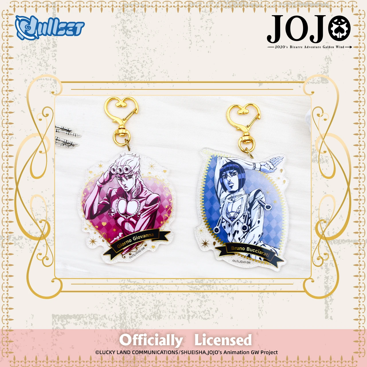 JOJO的奇妙冒險壓克力鑰匙圈盲盒(8款8入)