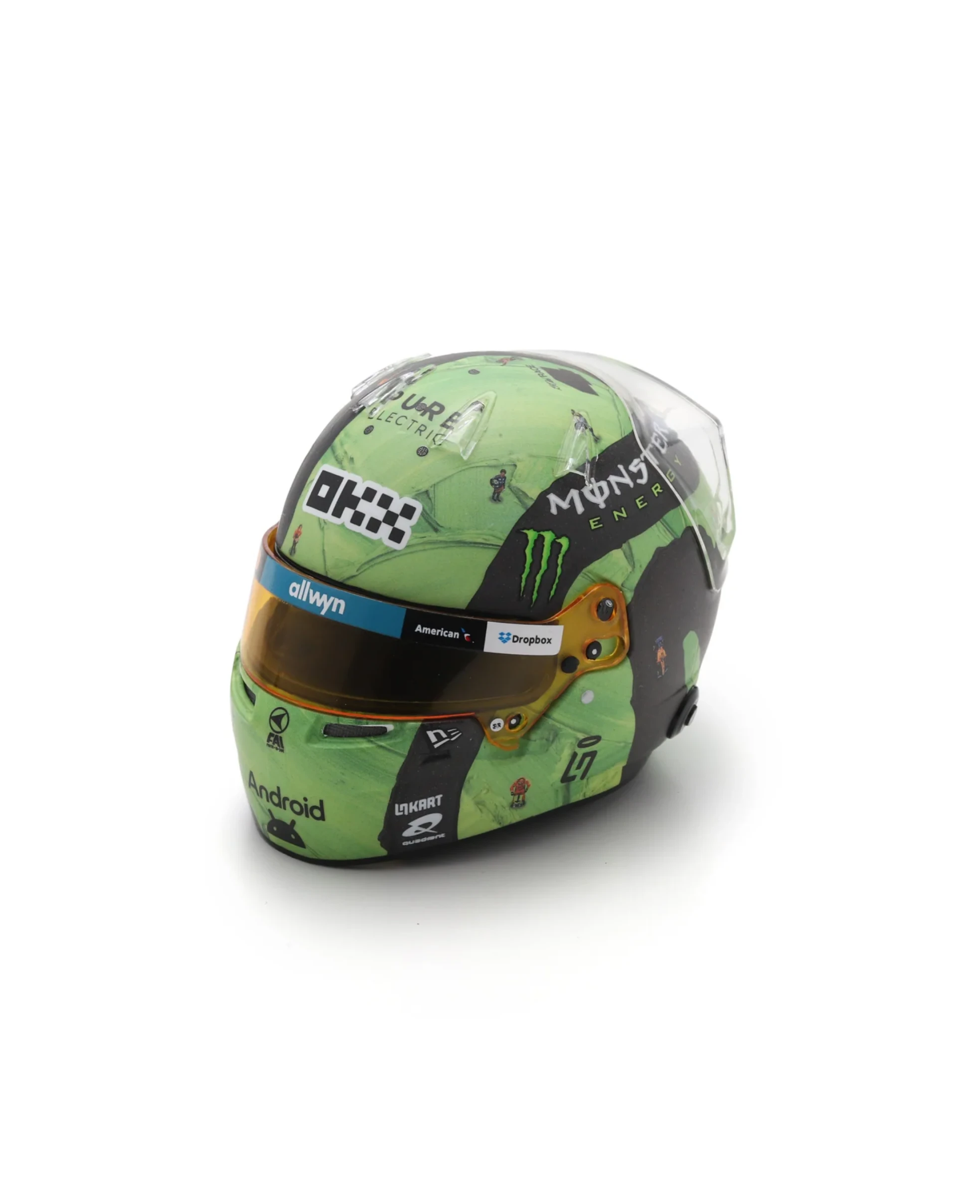 Spark McLaren F1 Team Las Vegas GP 2025 1:5 Mini Helmet #4 Lando Norris
