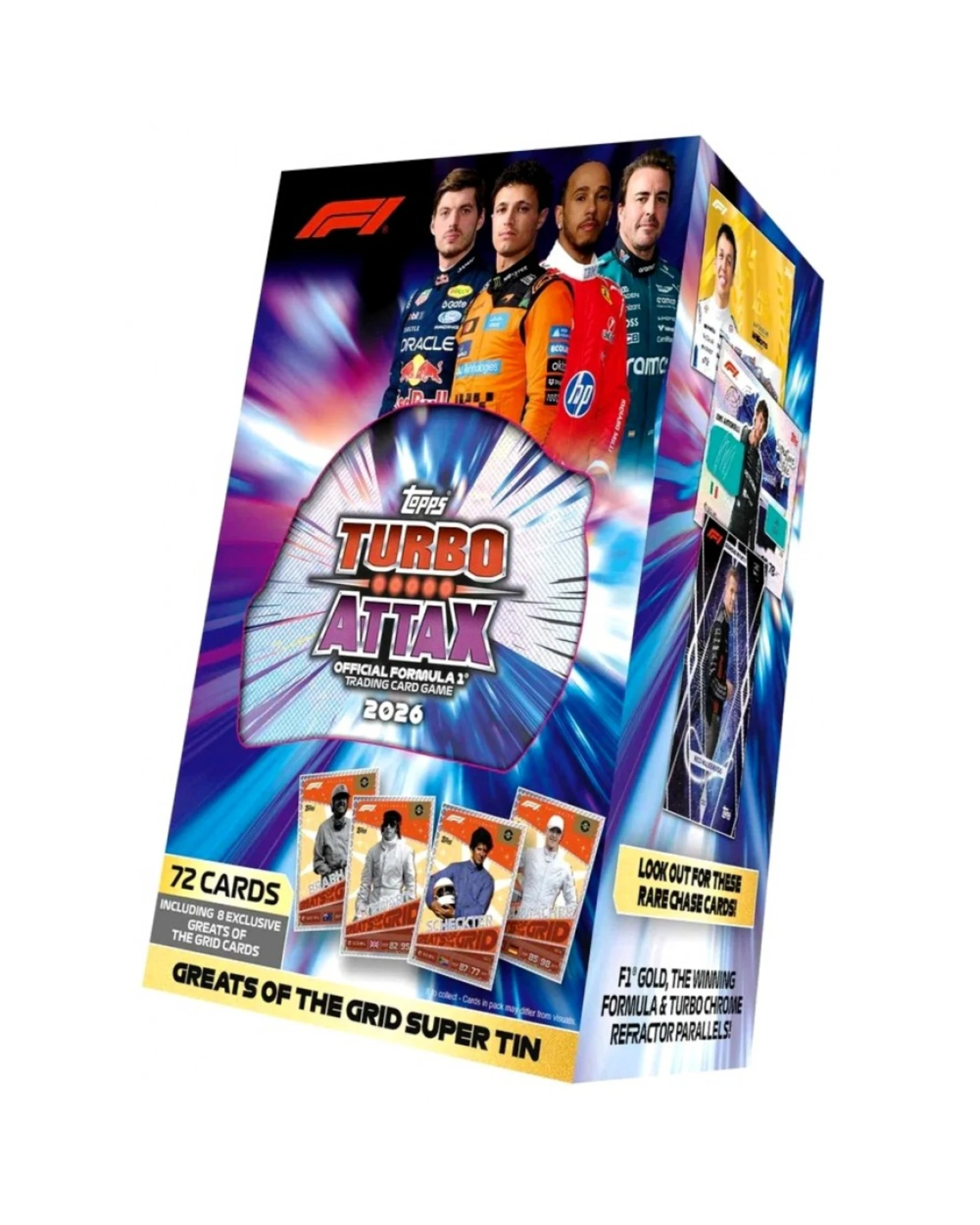 Topps Turbo Attax Formula 1® 2026 Super Tin 鐵盒｜Greats of the Grid