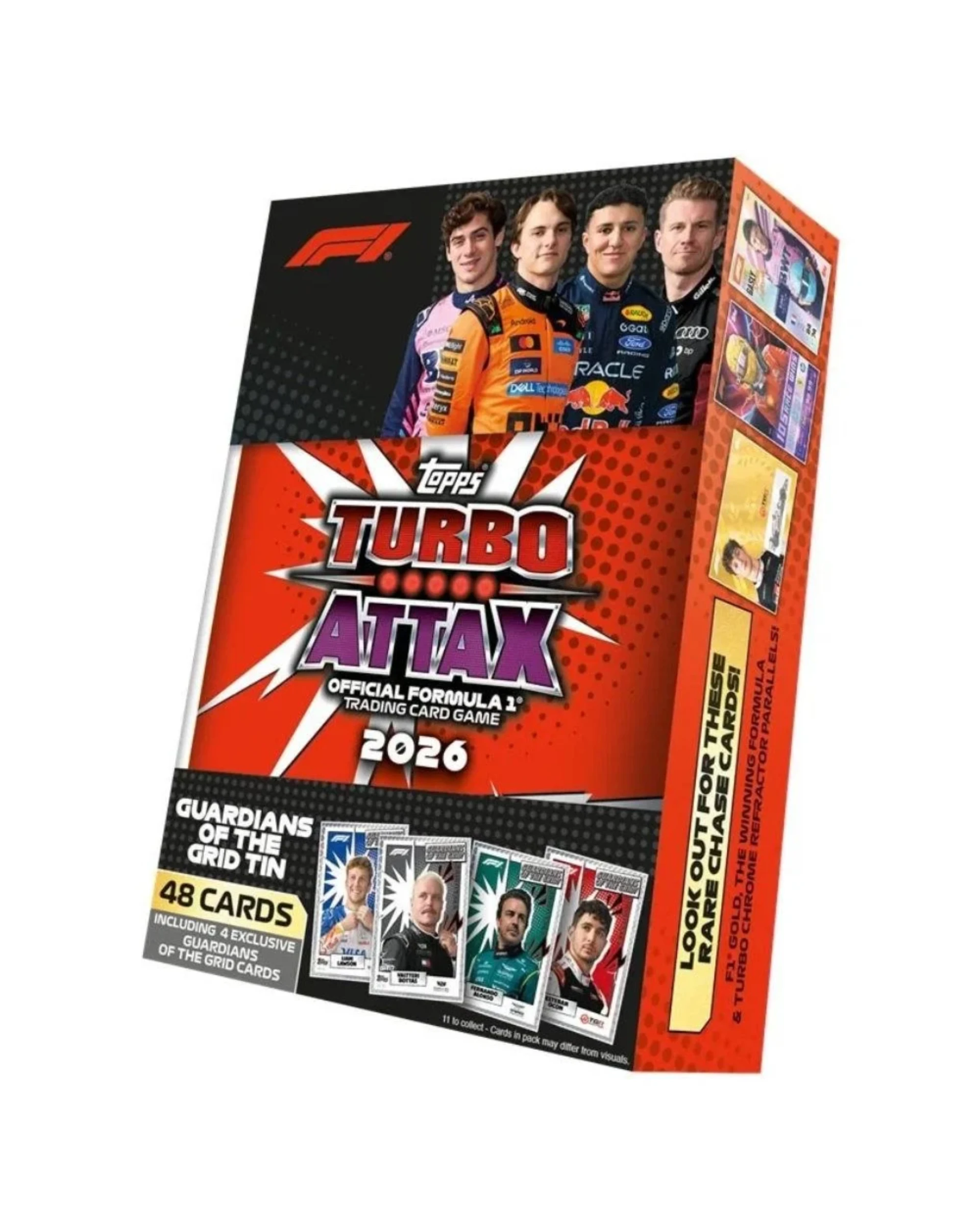 Topps Turbo Attax Formula 1® 2026 Mega Tin 鐵盒｜Guardians of the Grid 賽道守護者