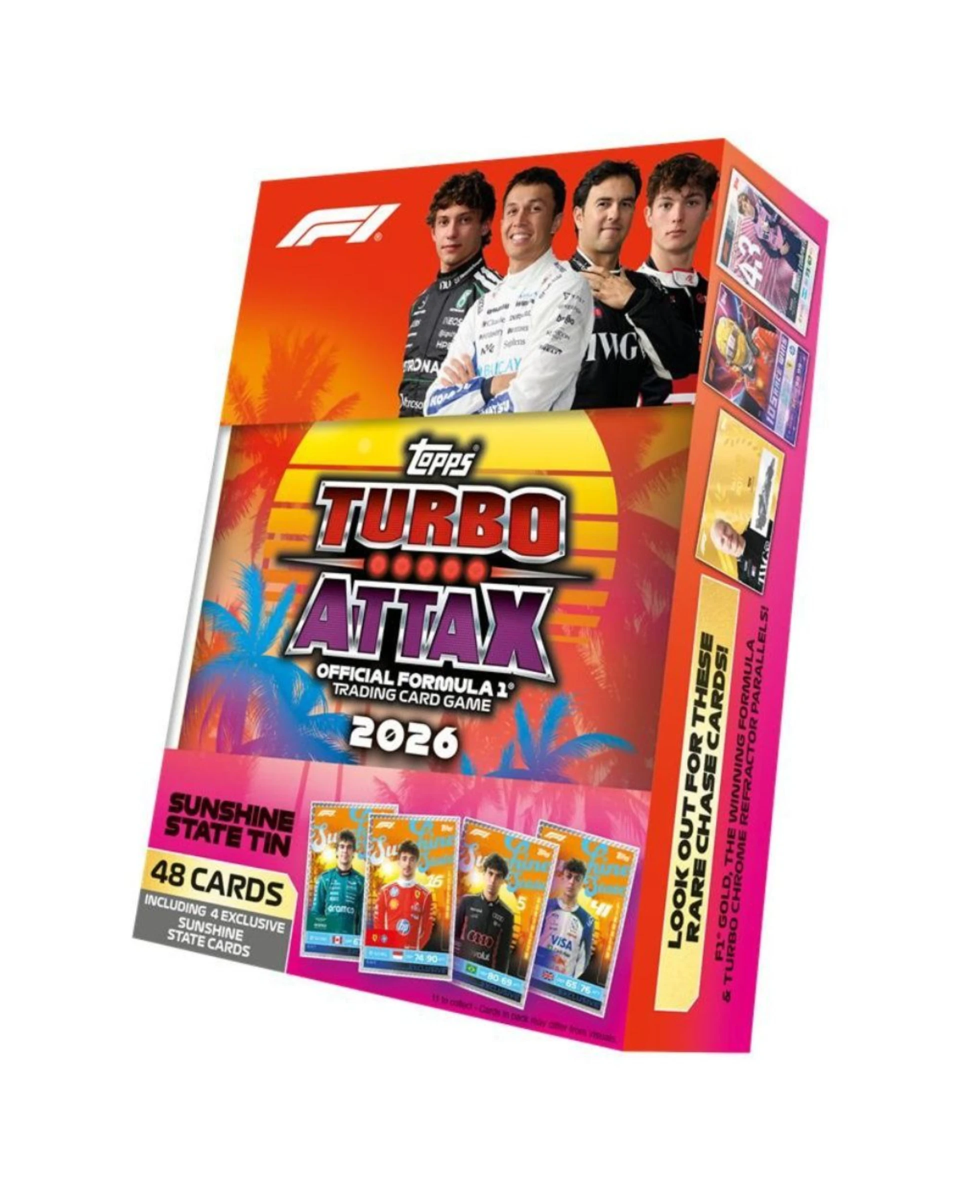 Topps Turbo Attax Formula 1® 2026 Mega Tin 鐵盒｜Sunshine State 陽光之州