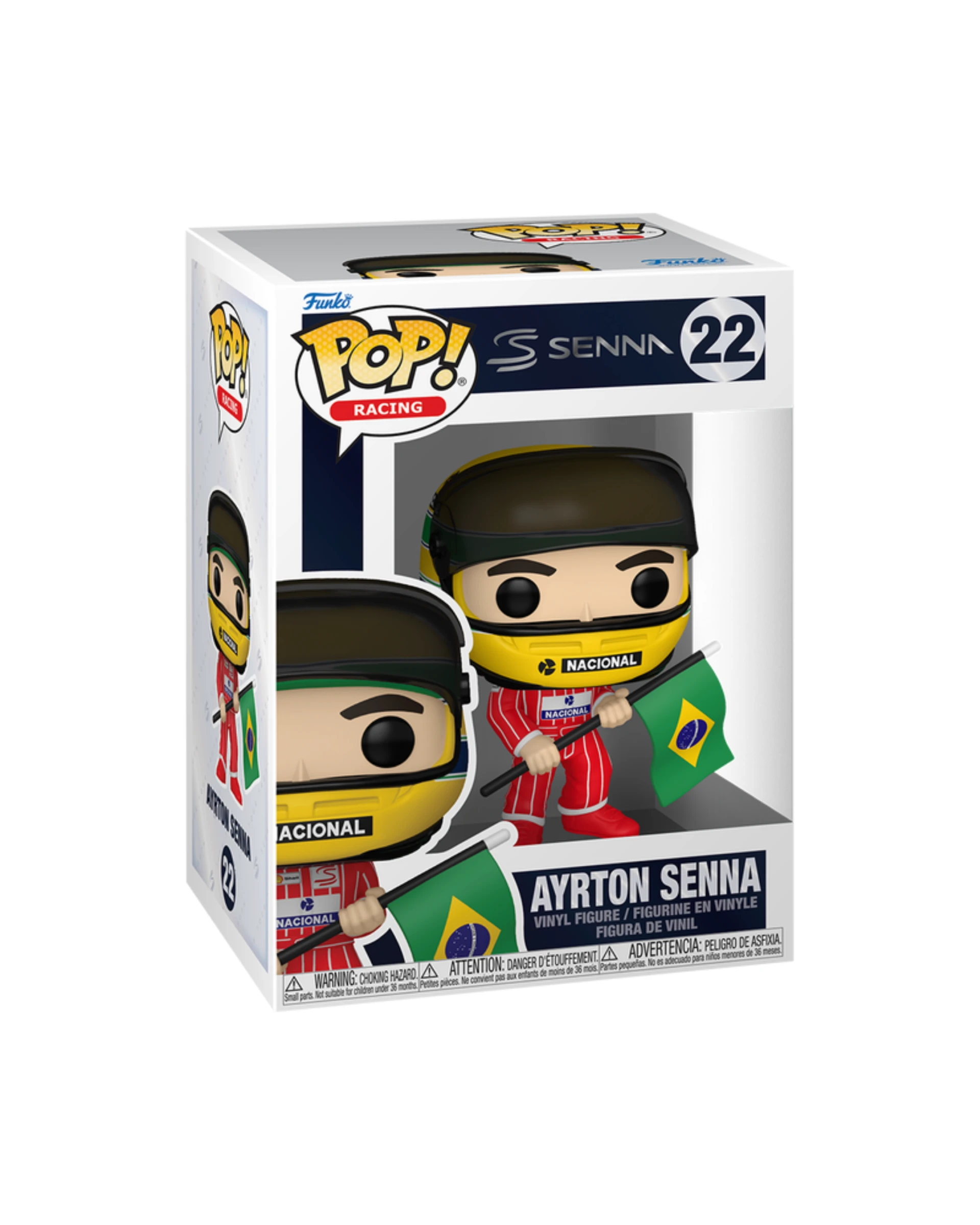 Funko 22 Pop! Ayrton Senna with Brazilian Flag