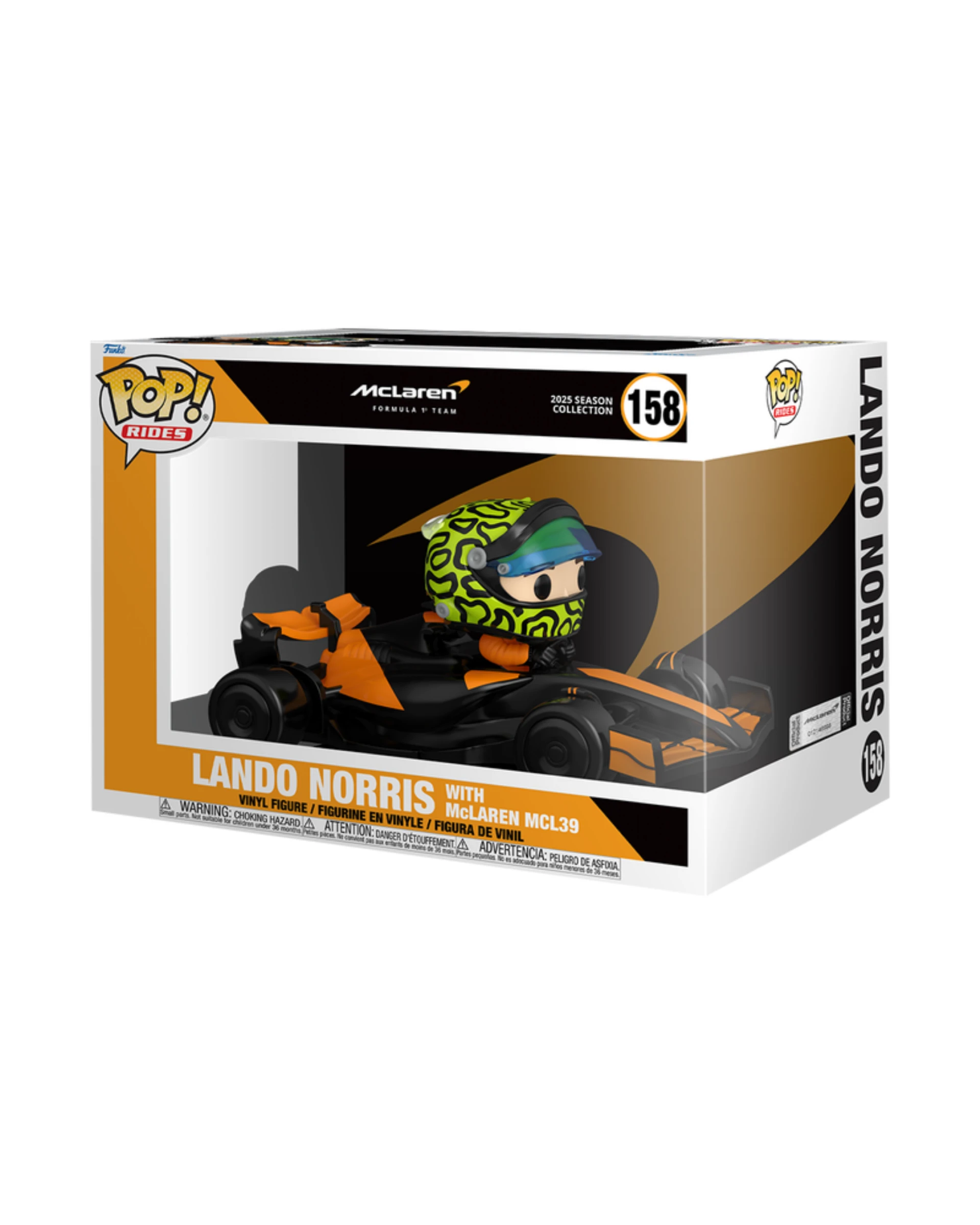 Funko 158 Pop! Rides Super Deluxe Lando Norris with McLaren MCL39