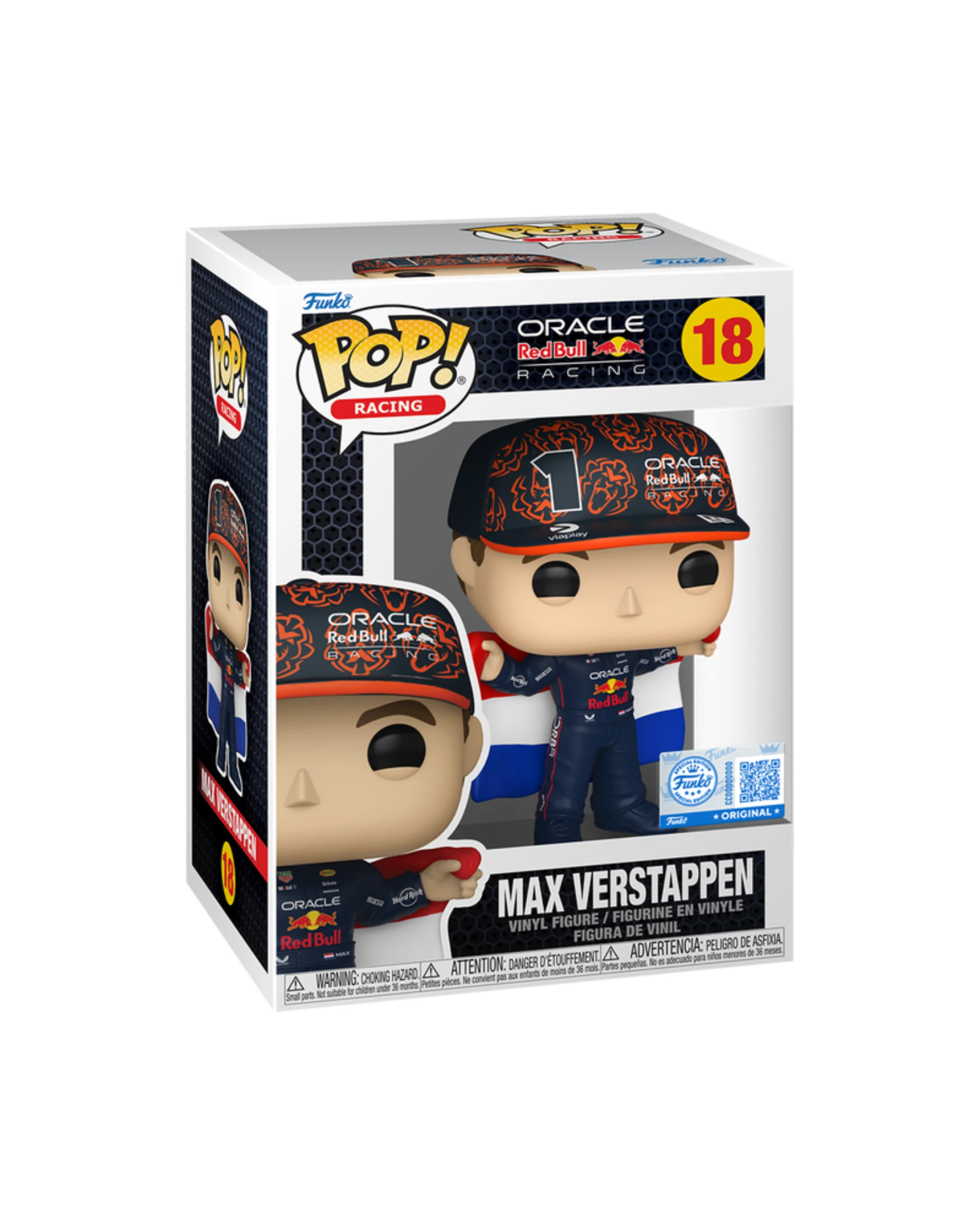 Funko 18 Pop! Max Verstappen with Dutch Flag