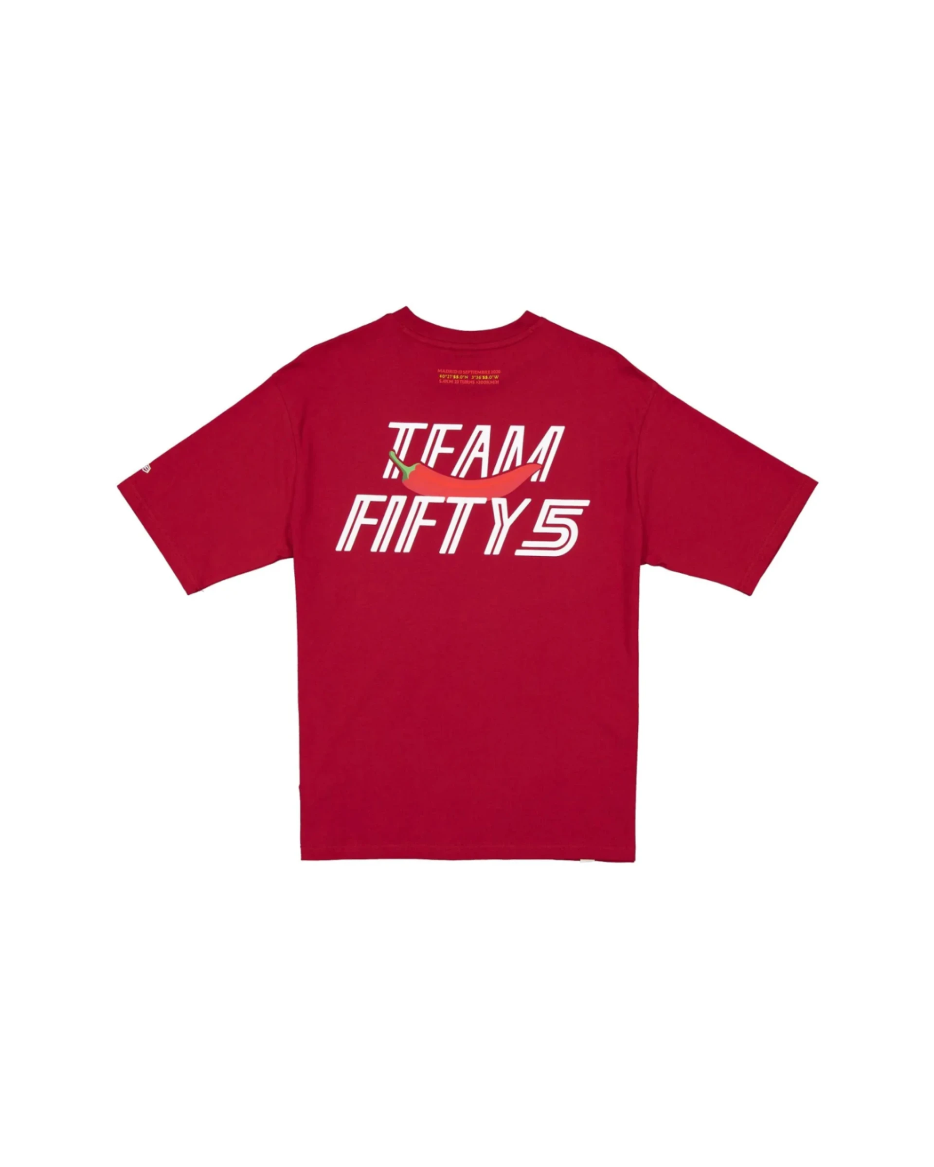 New Era Team FIFTY 5 2026 Carlos Sainz Spain Red T-Shirt