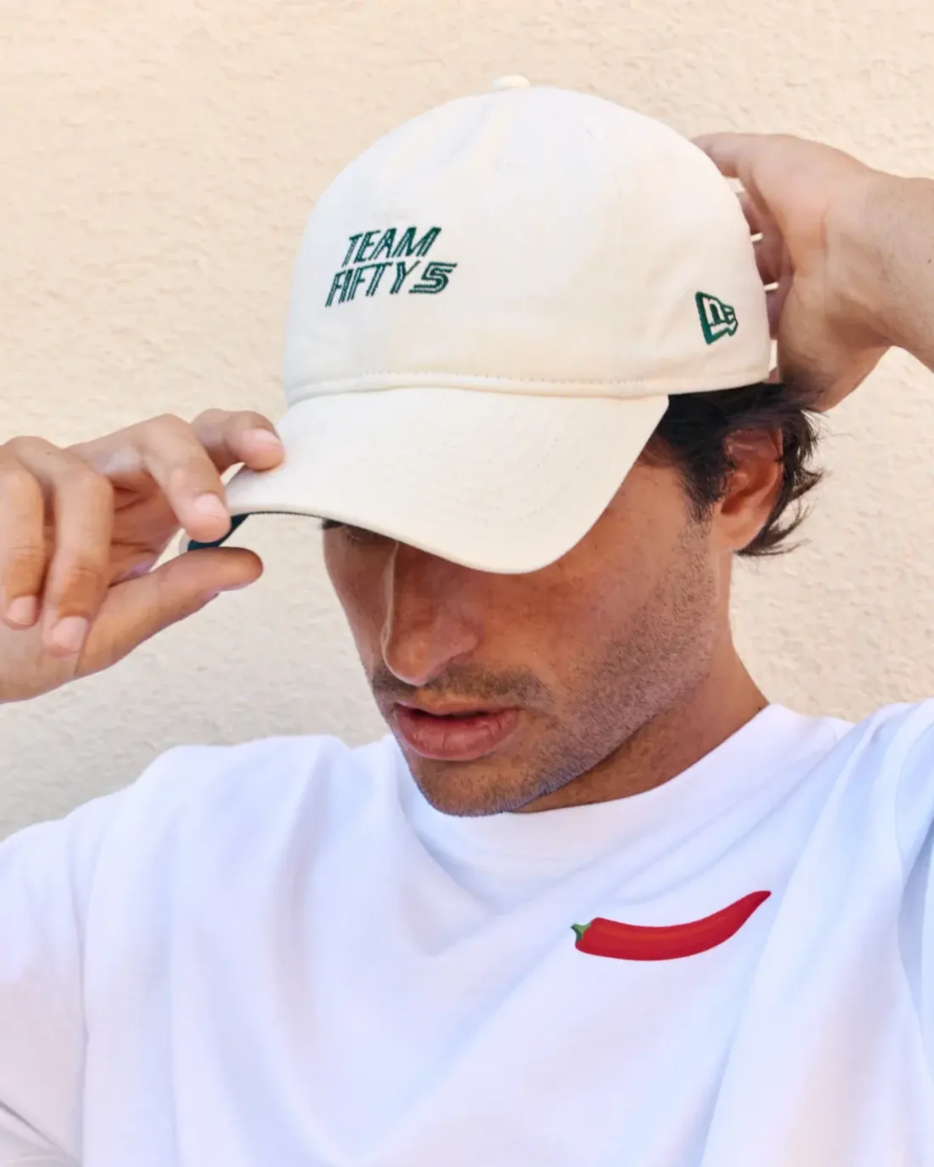 New Era Team FIFTY 5 2026 Carlos Sainz Chrome White 9TWENTY Adjustable