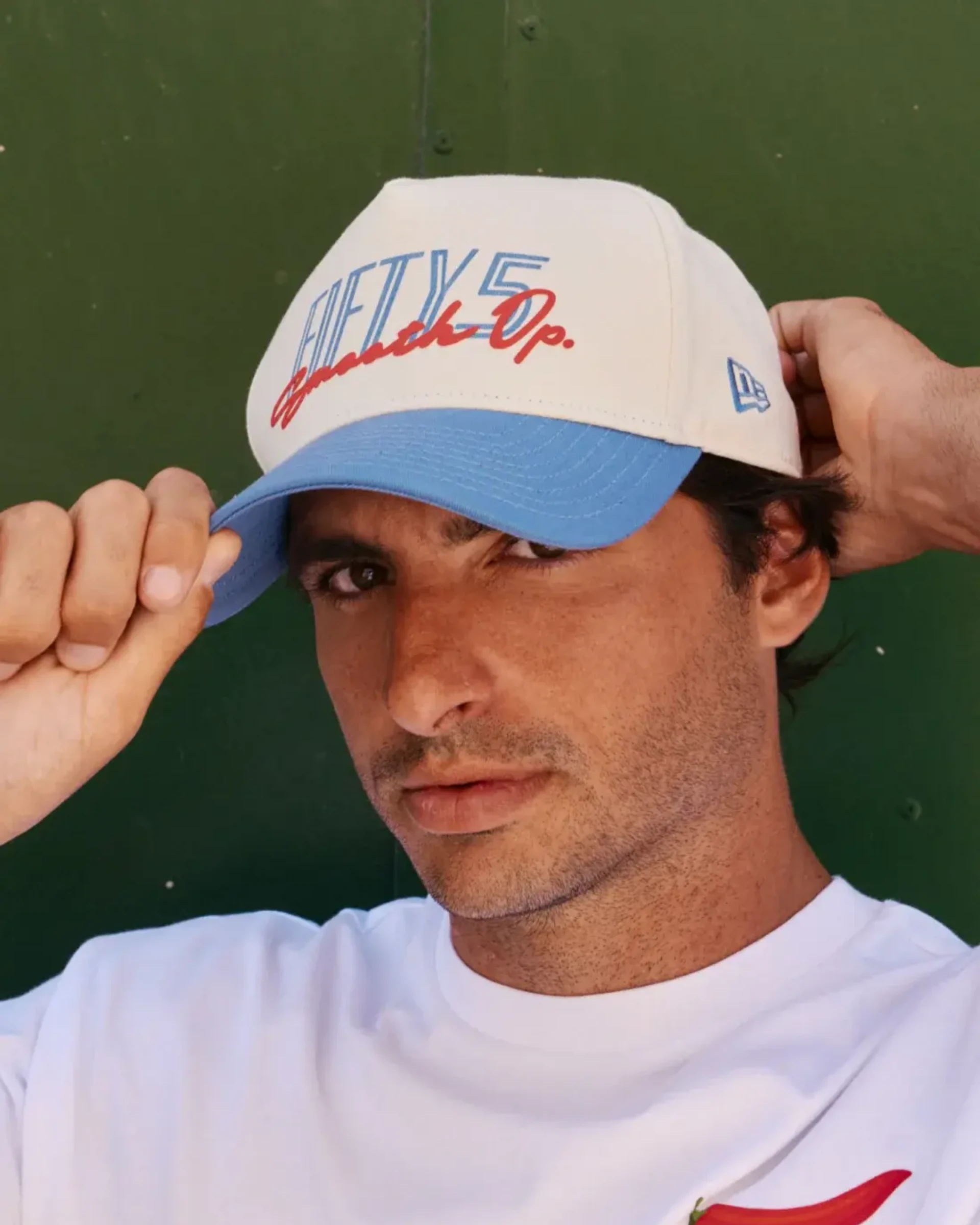 New Era Team FIFTY 5 2026 Carlos Sainz Chrome White 9FORTY A-Frame Snapback