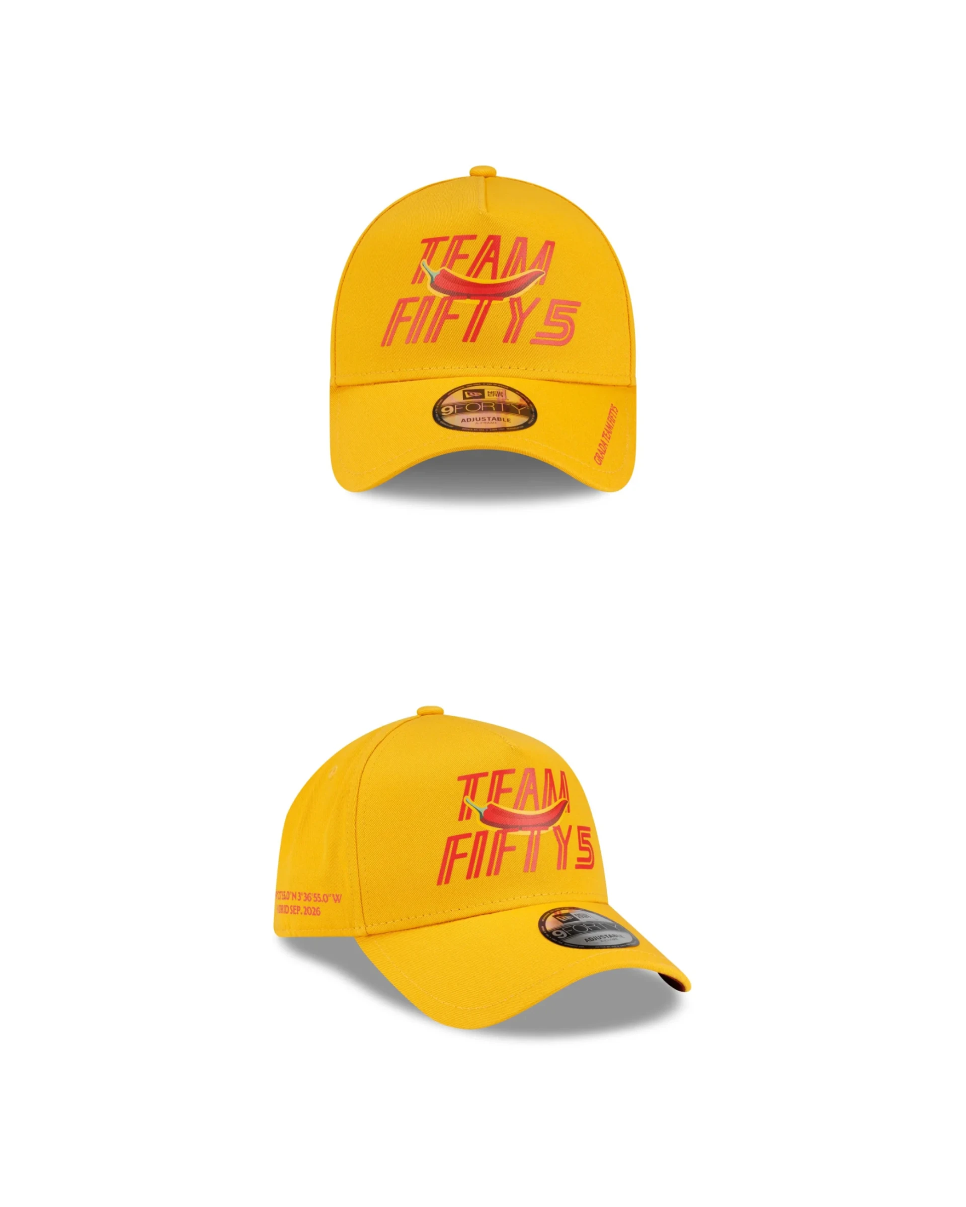 New Era Team FIFTY 5 2026 Carlos Sainz Gold 9FORTY A-Frame Snapback