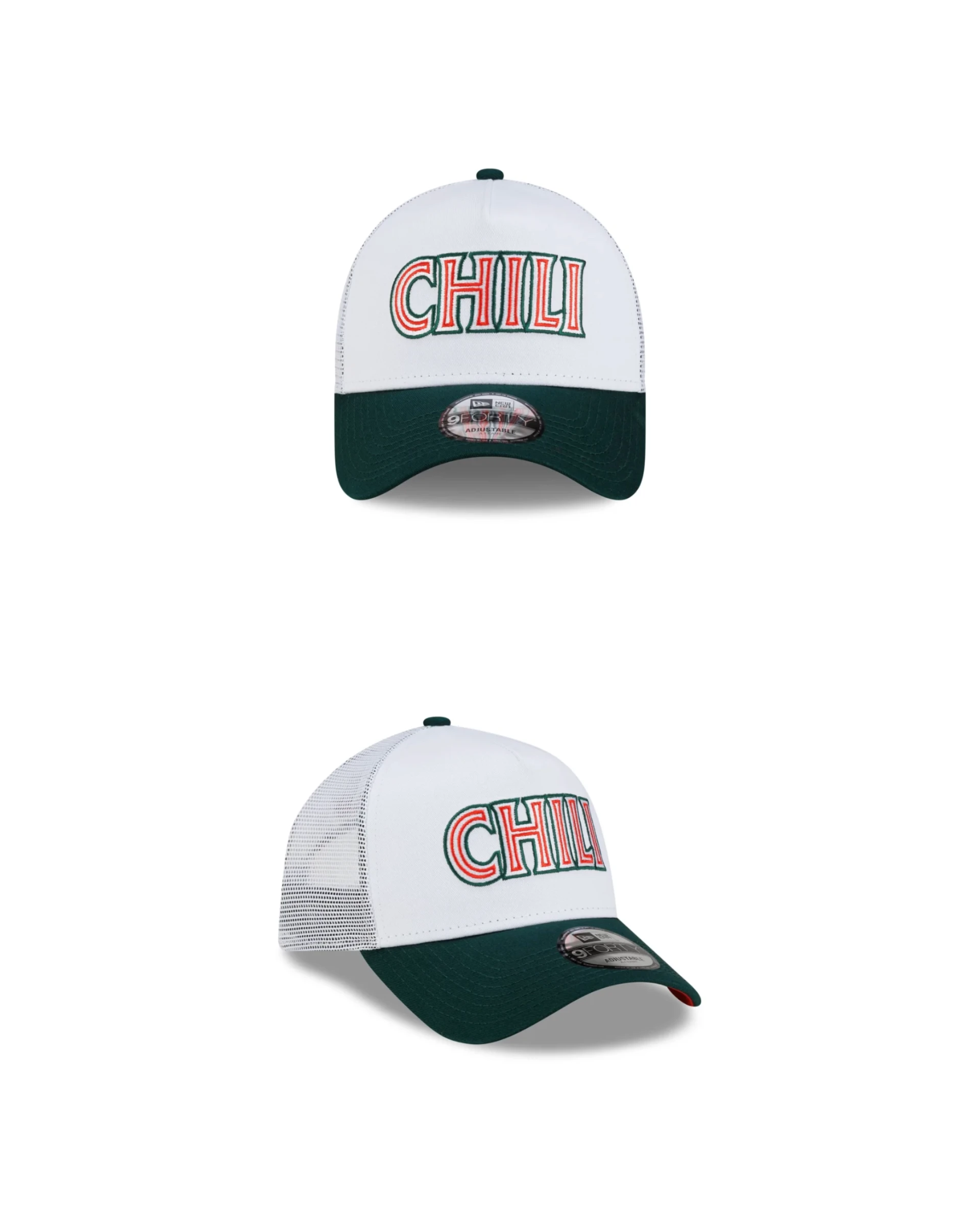New Era Team FIFTY 5 2026 Carlos Sainz Mexico White 9FORTY A-Frame Trucker