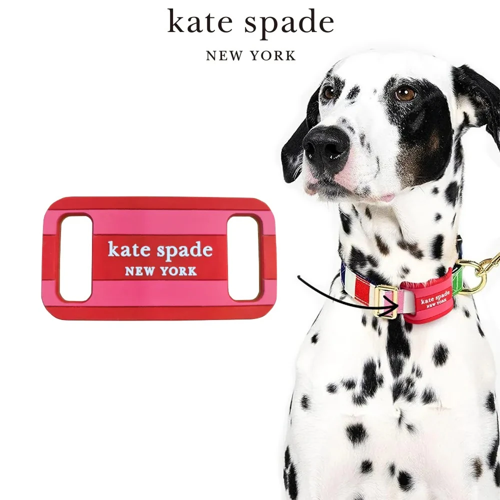 Kate Spade AirTag 寵物項圈掛牌 粉紅派對