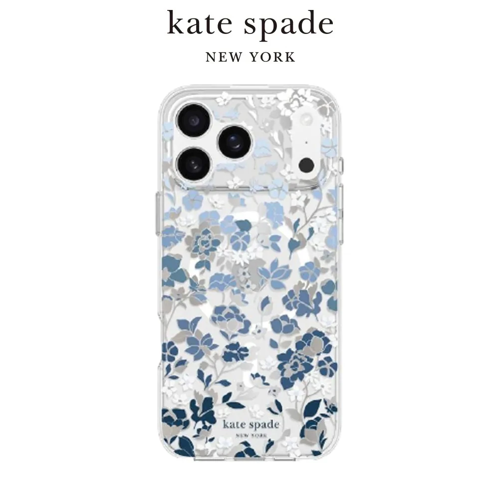 Kate Spade iPhone 17 系列 精品磁吸防摔殼 皇室藍