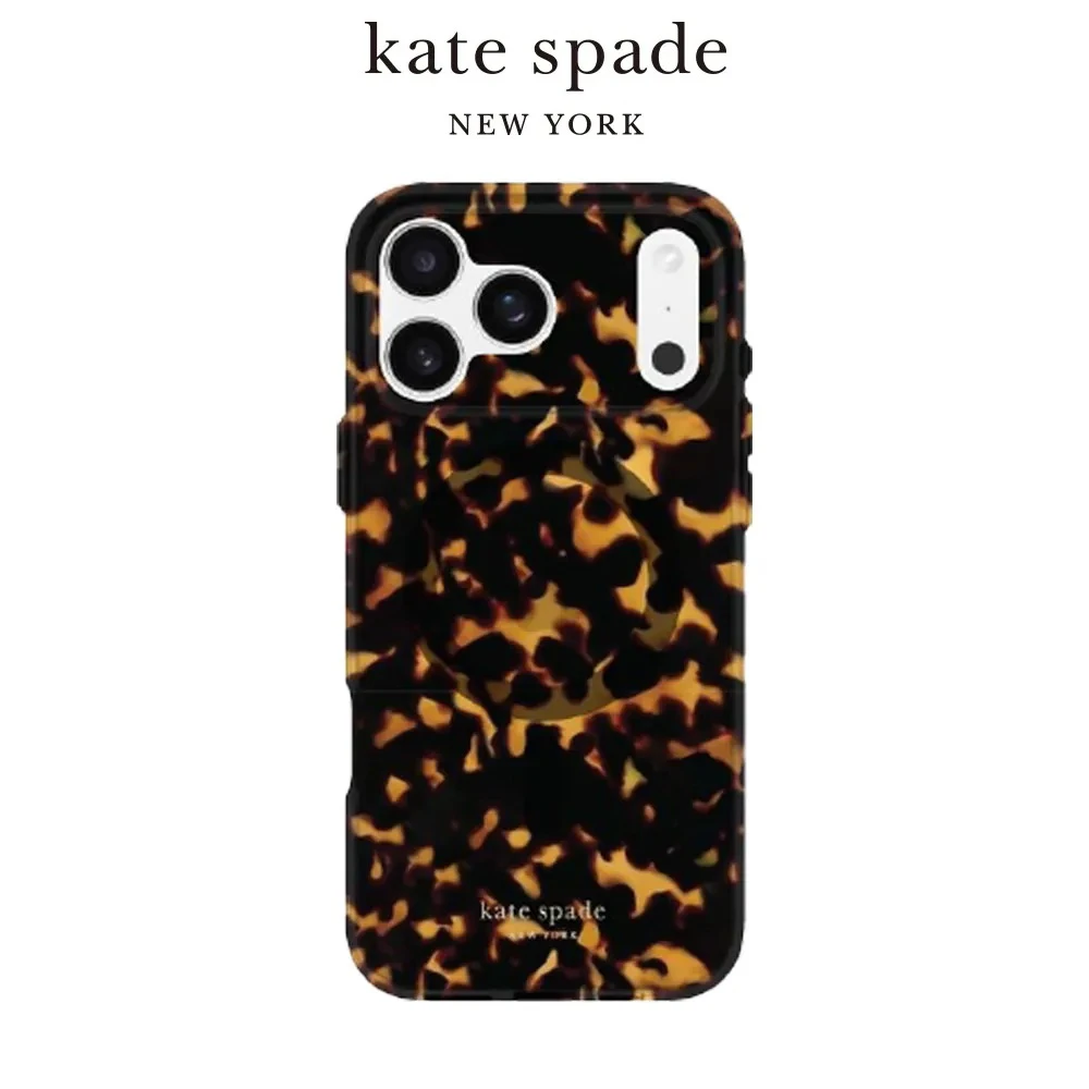 Kate Spade iPhone 17 系列 精品磁吸防摔殼 華麗玳瑁